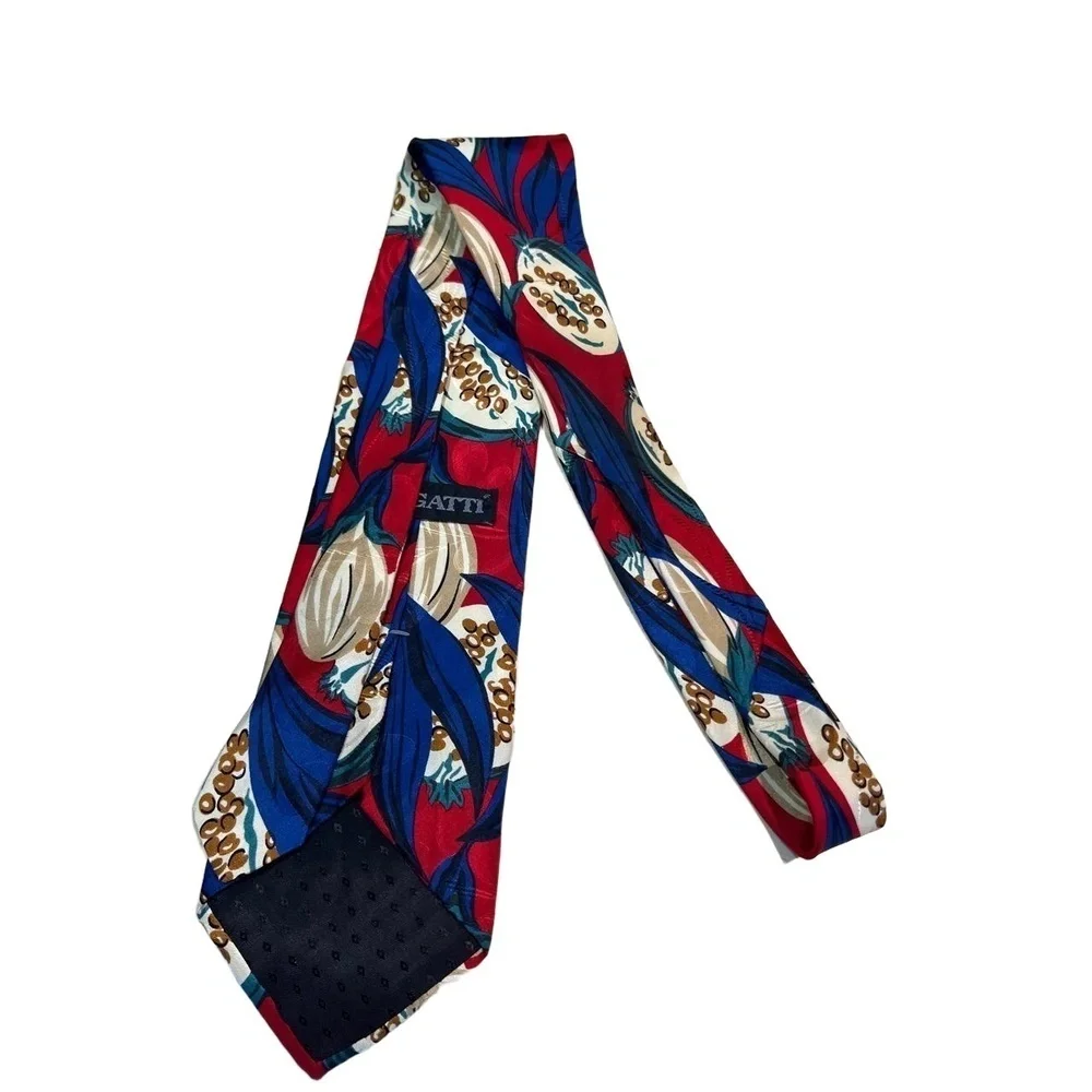 Bugatti Multicolor Floral 100% Silk Tie Luxury